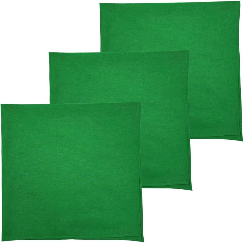 MD Style 100% Cotton Solid Color Bandana for Men & Women 22" x 22" Handkerchief Headband Scarf - Image 1